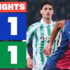 Garvey vstřelil gól, když Barcelona remizovala s Realem Betis
